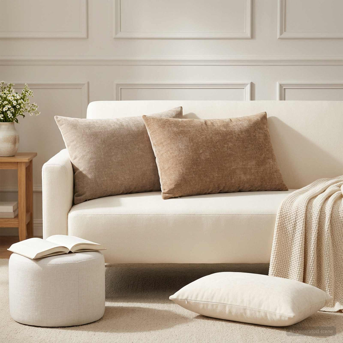 Cushion Cover HEERLEN Chenille Fabric