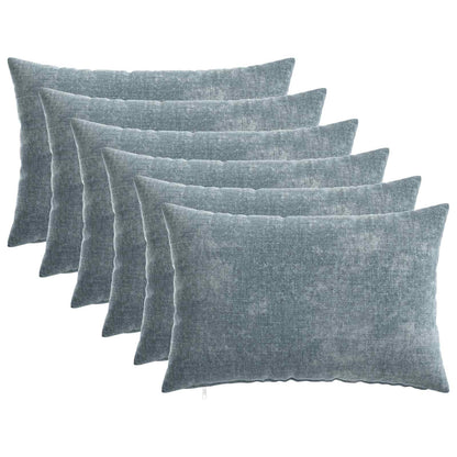 vidaXL Cushion Cover 6 pcs HEERLEN Light Blue 50 x 80 cm 2