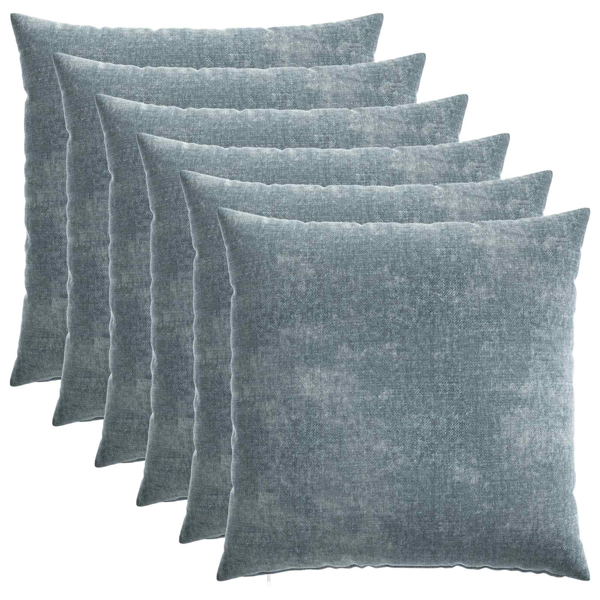 vidaXL Cushion Cover 6 pcs HEERLEN Light Blue 65 x 65 cm 2
