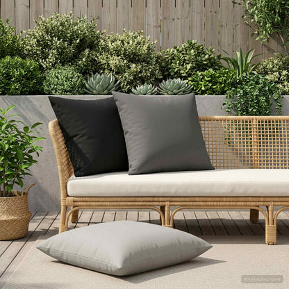 vidaXL Throw Pillow 2 pcs HEERLEN Grey 70 x 70 cm Polyester 1