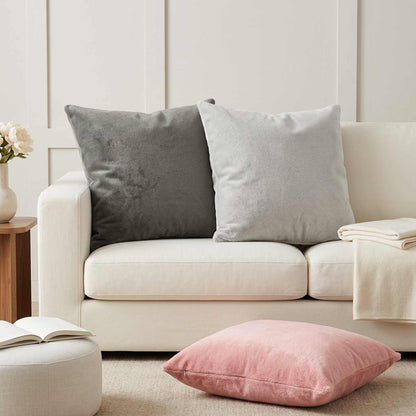 vidaXL Cushion Cover 6 pcs HEERLEN Pink 80 x 80 cm Flannel 1