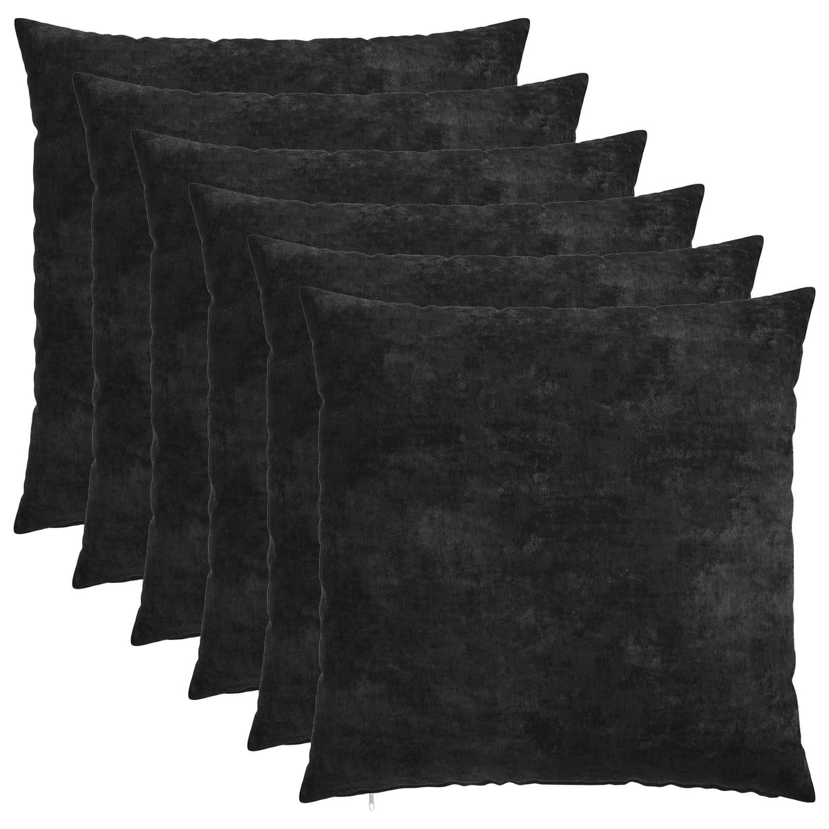 vidaXL Cushion Cover 6 pcs HEERLEN Anthracite 70 x 70 cm 2