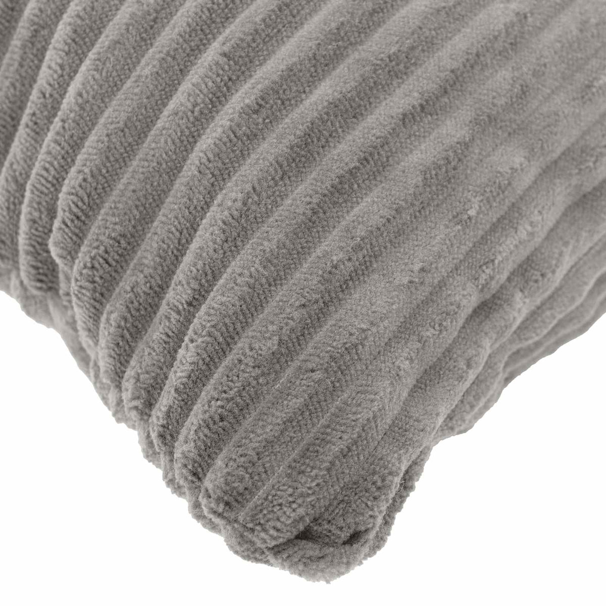 Cushion Cover HEERLEN Corduroy 6 pcs Light Grey 80 x 80 cm