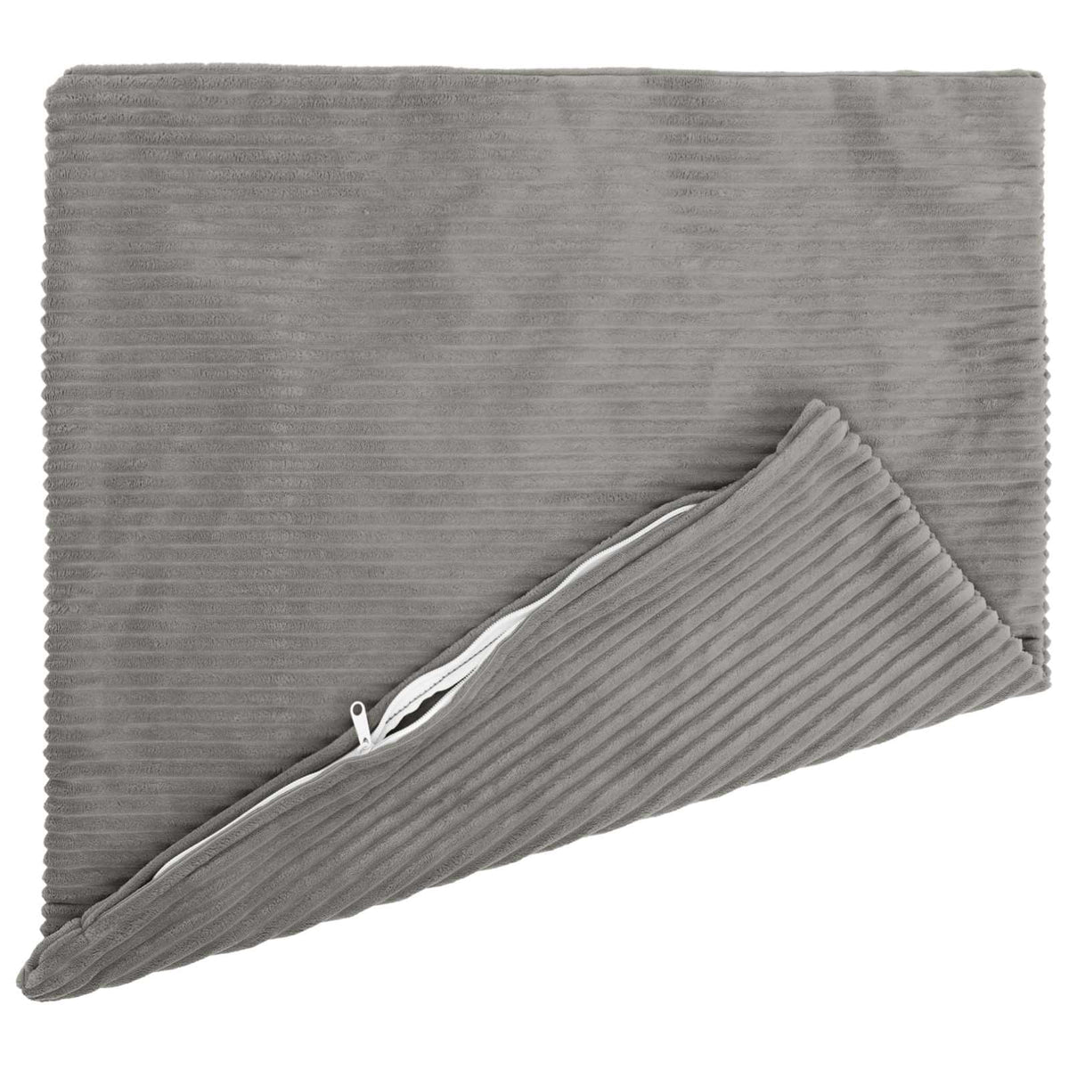Cushion Cover HEERLEN Corduroy 6 pcs Light Grey 80 x 80 cm