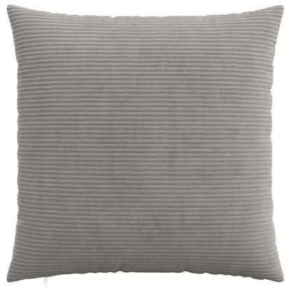 Cushion Cover HEERLEN Corduroy 6 pcs Light Grey 80 x 80 cm