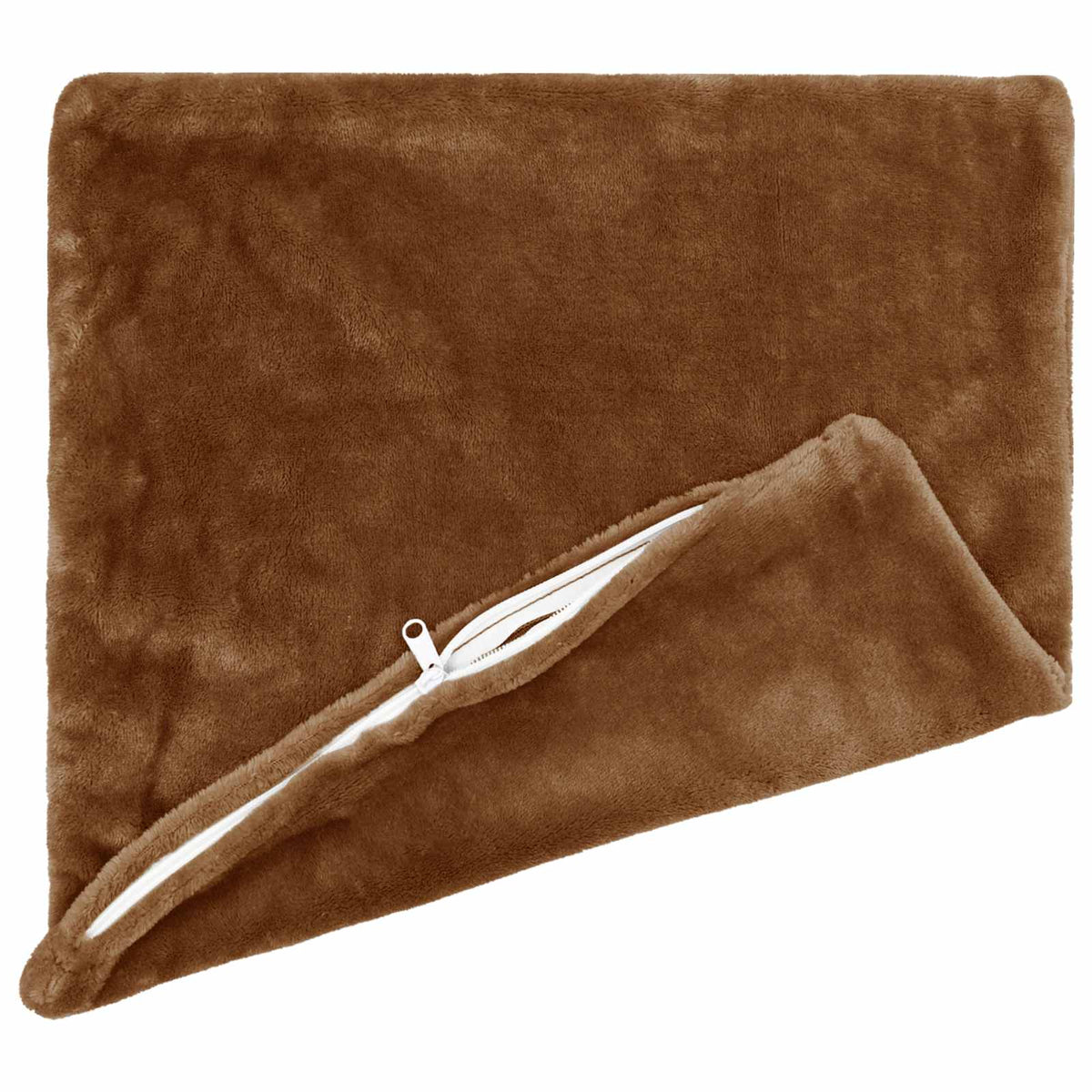 vidaXL Cushion Cover 6 pcs HEERLEN Light Brown 80 x 80 cm Flannel 4