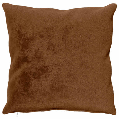 vidaXL Cushion Cover 6 pcs HEERLEN Light Brown 80 x 80 cm Flannel 3