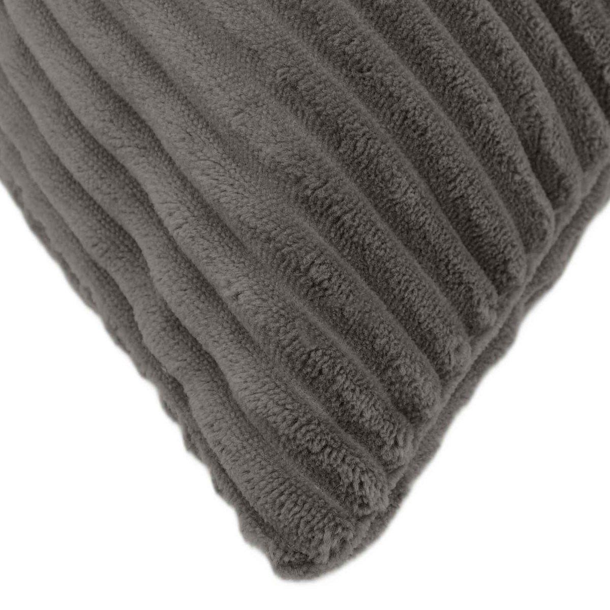 Cushion Cover ALMELO 45 x 45 cm Corduroy 12 pcs Dark grey