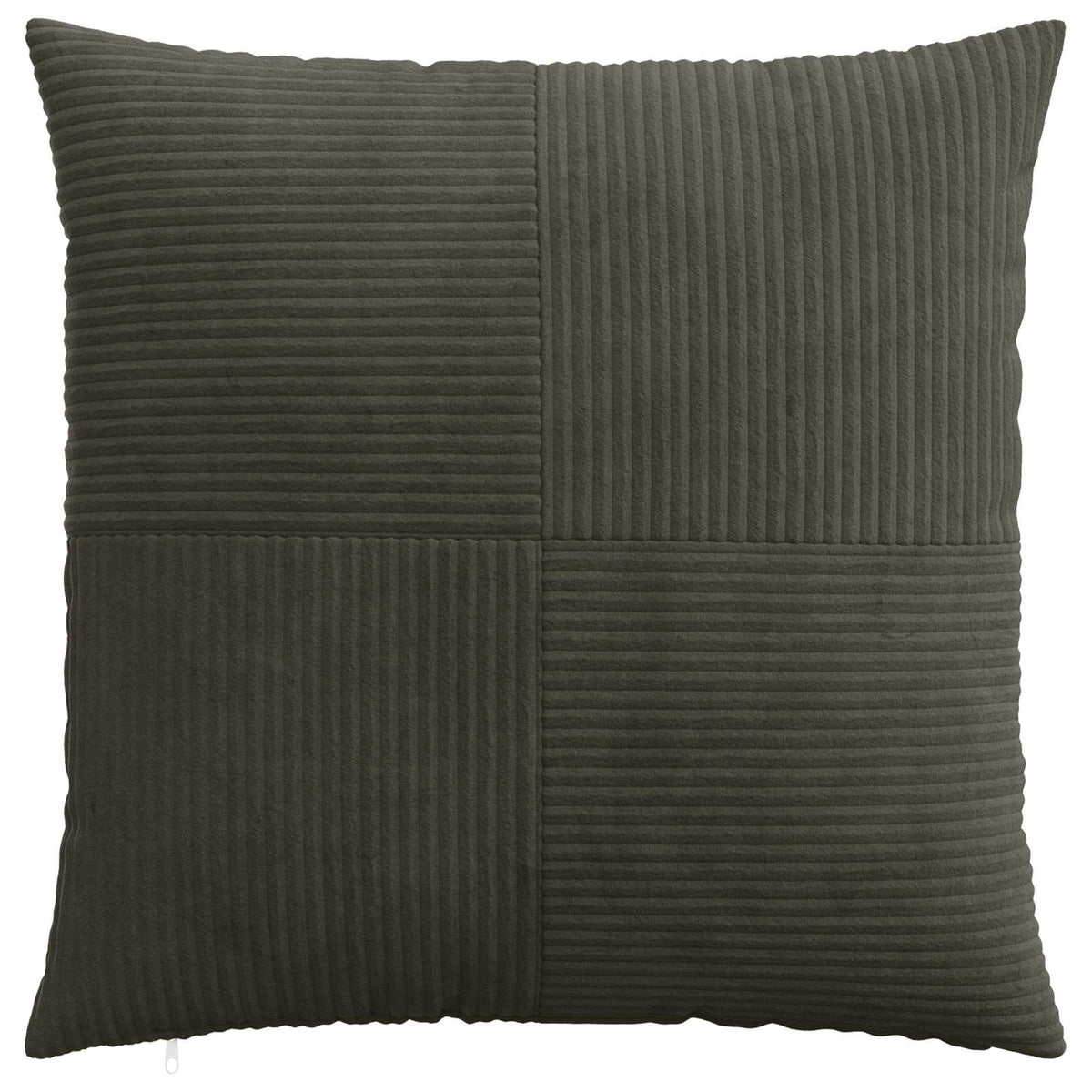 Cushion Cover ALMELO 80 x 80 cm Corduroy 6 pcs Anthracite