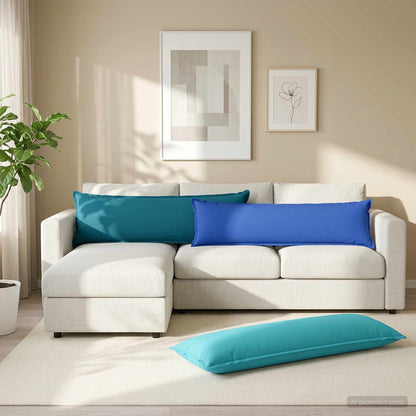 Throw Pillow HOUTEN 40 x 145 cm Polyester 2 pcs Light blue