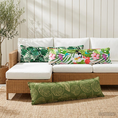 Throw Pillow HOUTEN 40 x 145 cm Polyester 2 pcs Leaf design