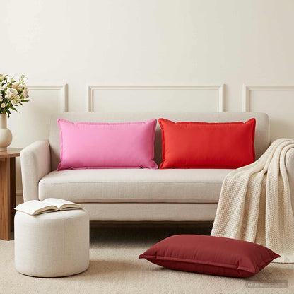Throw Pillow HOUTEN 40 x 70 cm Polyester 6 pcs Pink