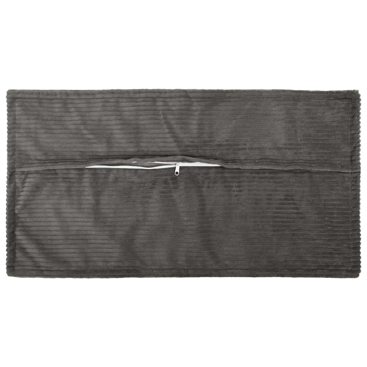 Cushion Cover HOUTEN 40 x 80 cm Corduroy 12 pcs Dark grey