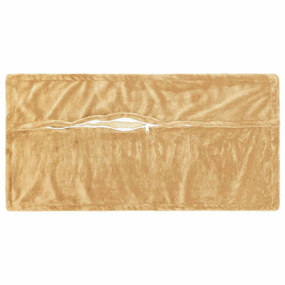 vidaXL Cushion Cover 12 pcs HOUTEN Taupe 40 x 80 cm Flannel 4