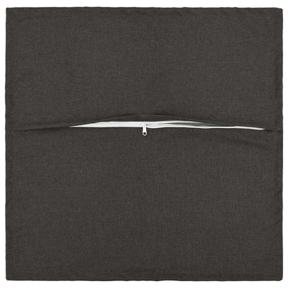 Cushion Cover HOUTEN 45 x 45 cm Faux Linen 12 pcs Dark grey