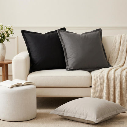 Throw Pillow HOUTEN 45 x 45 cm Polyester 6 pcs Anthracite