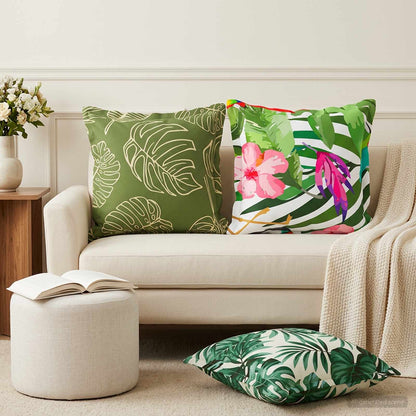 Throw Pillow HOUTEN 45 x 45 cm Polyester 6 pcs Leaf design