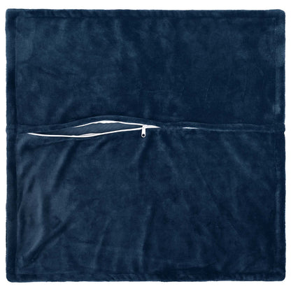 vidaXL Cushion Cover 12 pcs HOUTEN Navy Blue 45 x 45 cm Flannel 4