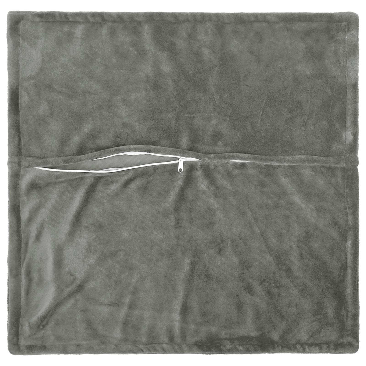 vidaXL Cushion Cover 12 pcs HOUTEN Dark Grey 45 x 45 cm Flannel 4