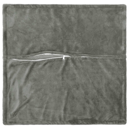 vidaXL Cushion Cover 12 pcs HOUTEN Dark Grey 45 x 45 cm Flannel 4