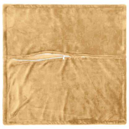 vidaXL Cushion Cover 12 pcs HOUTEN Taupe 45 x 45 cm Flannel 4