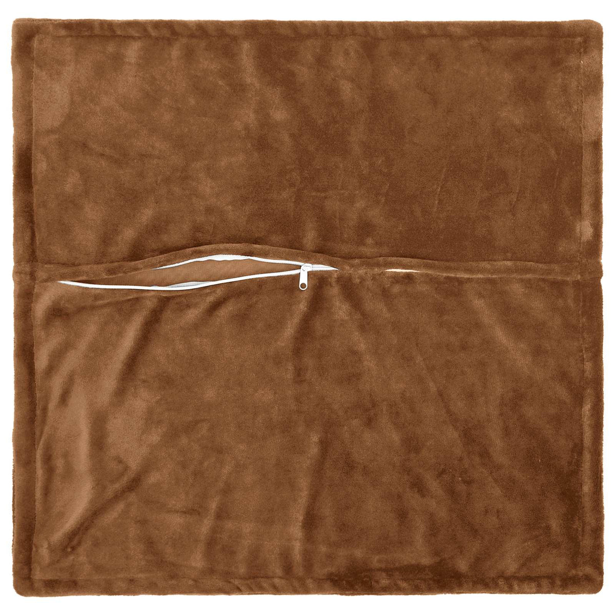 vidaXL Cushion Cover 12 pcs HOUTEN Light Brown 45 x 45 cm Flannel 4
