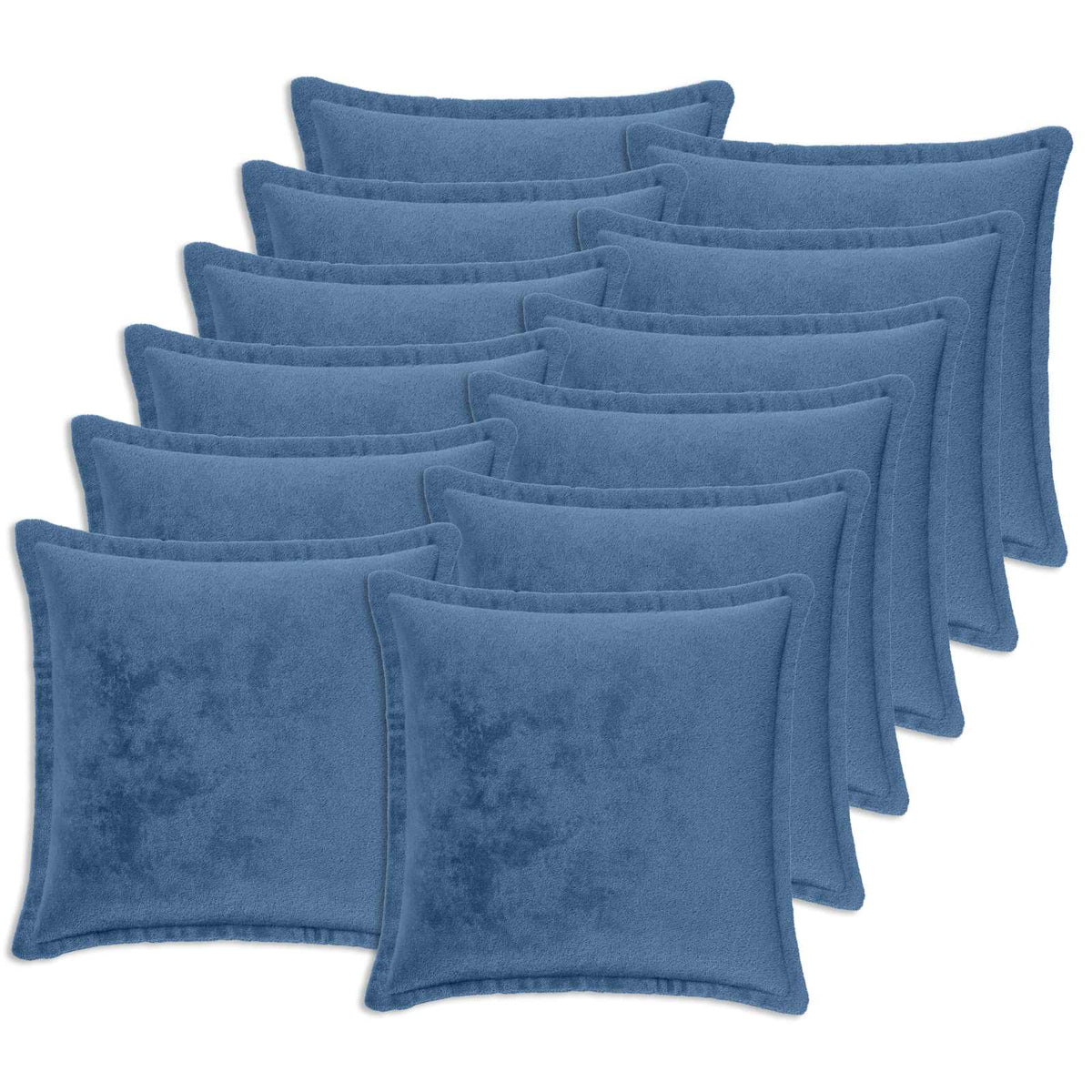 vidaXL Cushion Cover 12 pcs HOUTEN Light Blue 45 x 45 cm Flannel 2