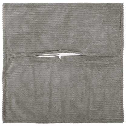 Cushion Cover HOUTEN 50 x 50 cm Corduroy 12 pcs Light grey