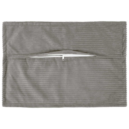 Cushion Cover HOUTEN 50 x 80 cm Corduroy 6 pcs Light grey