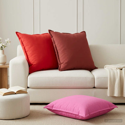 Throw Pillow HOUTEN 65 x 65 cm Polyester 2 pcs Red