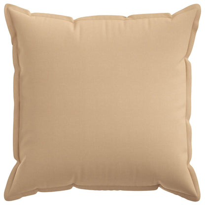 Cushion Cover HOUTEN 80 x 80 cm Faux Linen 6 pcs Cream