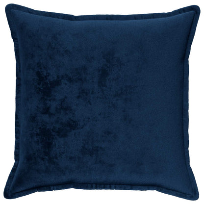Cushion Cover 2 pcs HOUTEN Flannel Piped Design Navy Blue 80 x 80 cm