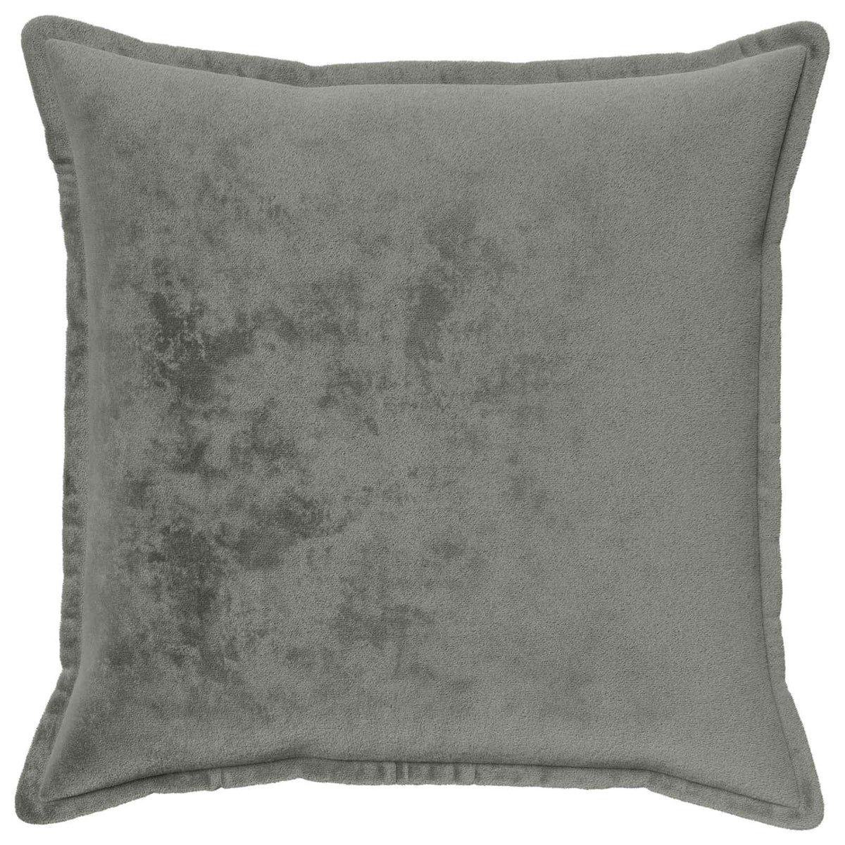 Cushion Cover 6 pcs HOUTEN Flannel Piped Design Dark Grey 80 x 80 cm