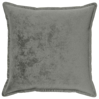 Cushion Cover 6 pcs HOUTEN Flannel Piped Design Dark Grey 80 x 80 cm