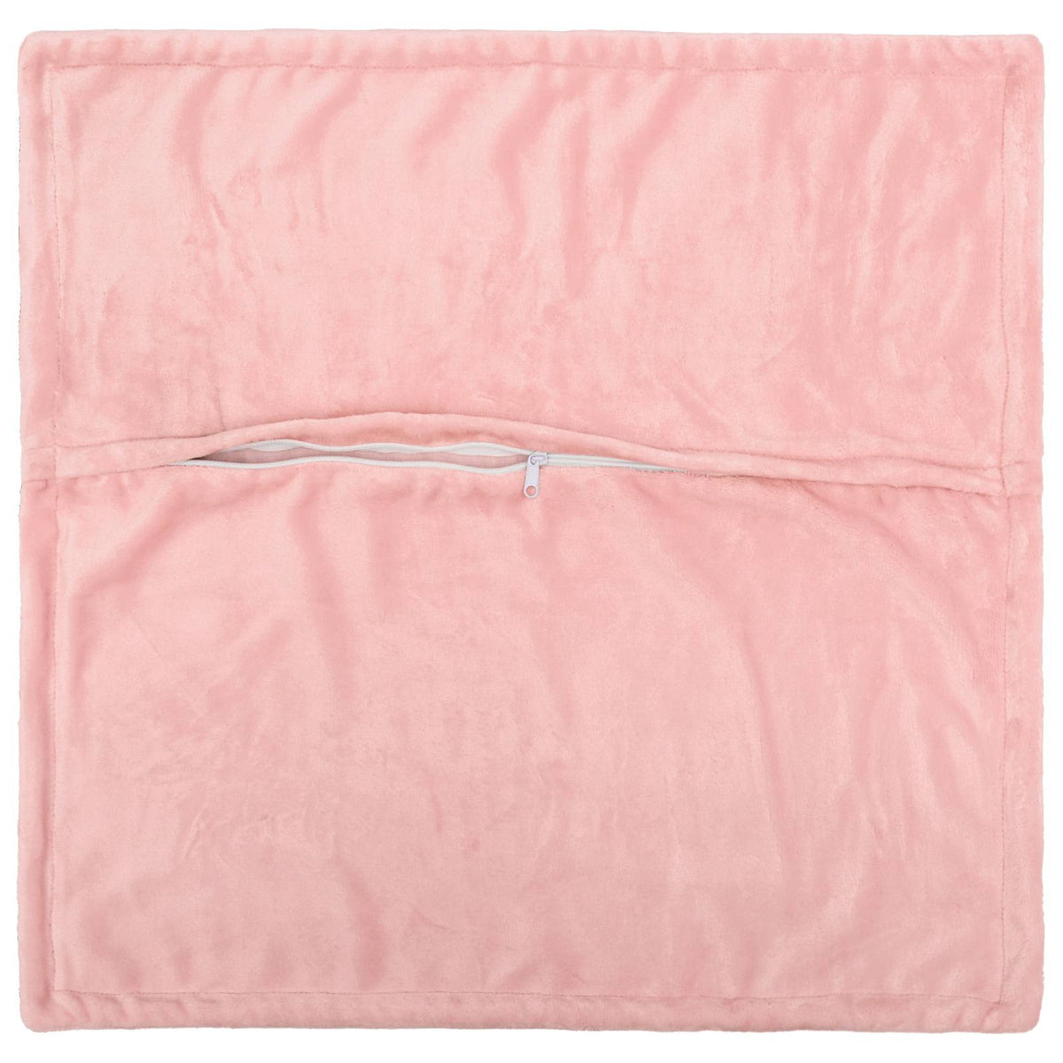 Cushion Cover 2 pcs HOUTEN Flannel Piped Design Pink 80 x 80 cm