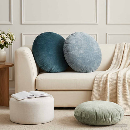 Cushion Cover 6 pcs HEERLEN Basic Light Blue Dia. 60 cm