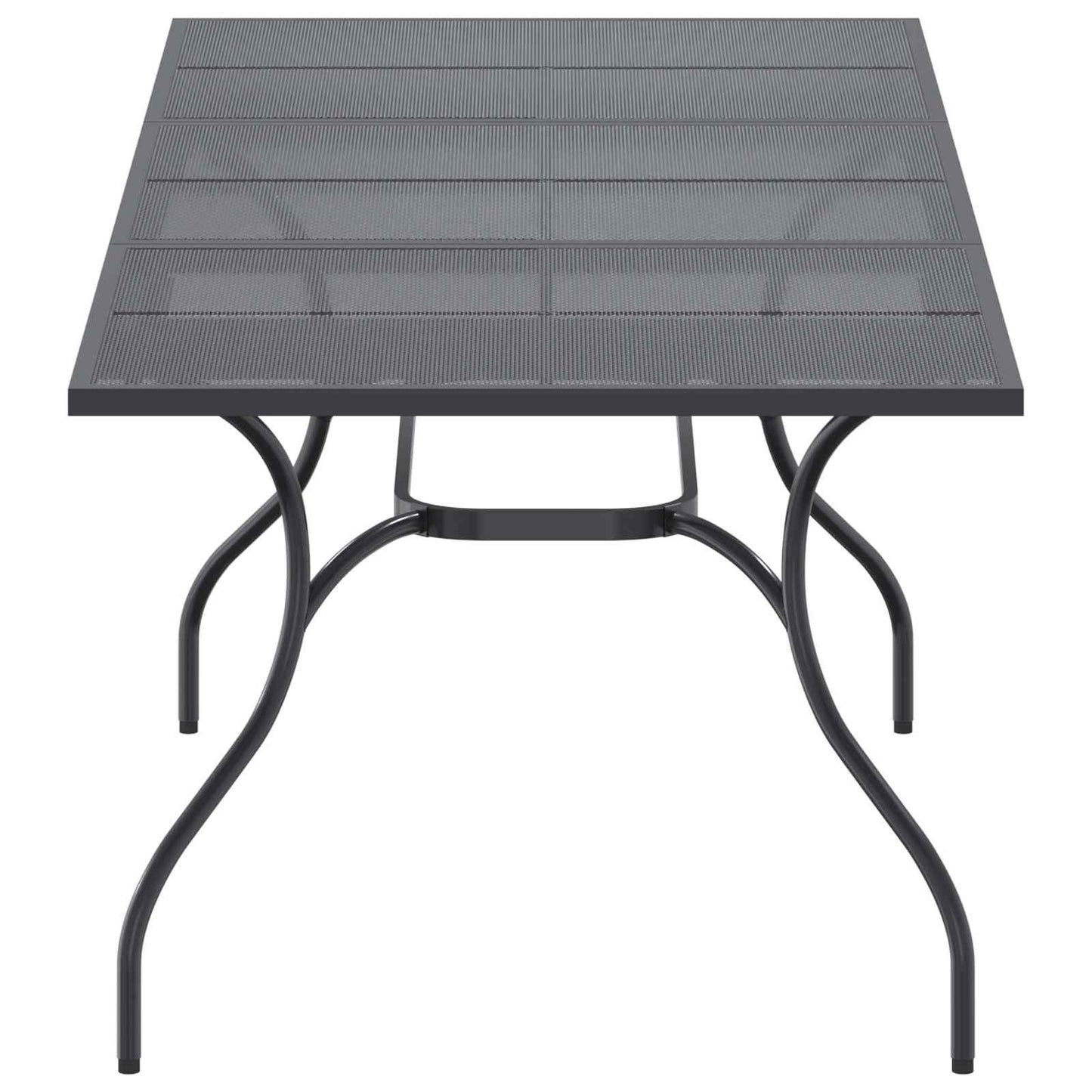 vidaXL Extendable Mesh Dining Table Anthracite 212 x 90 x 76 cm Steel 6