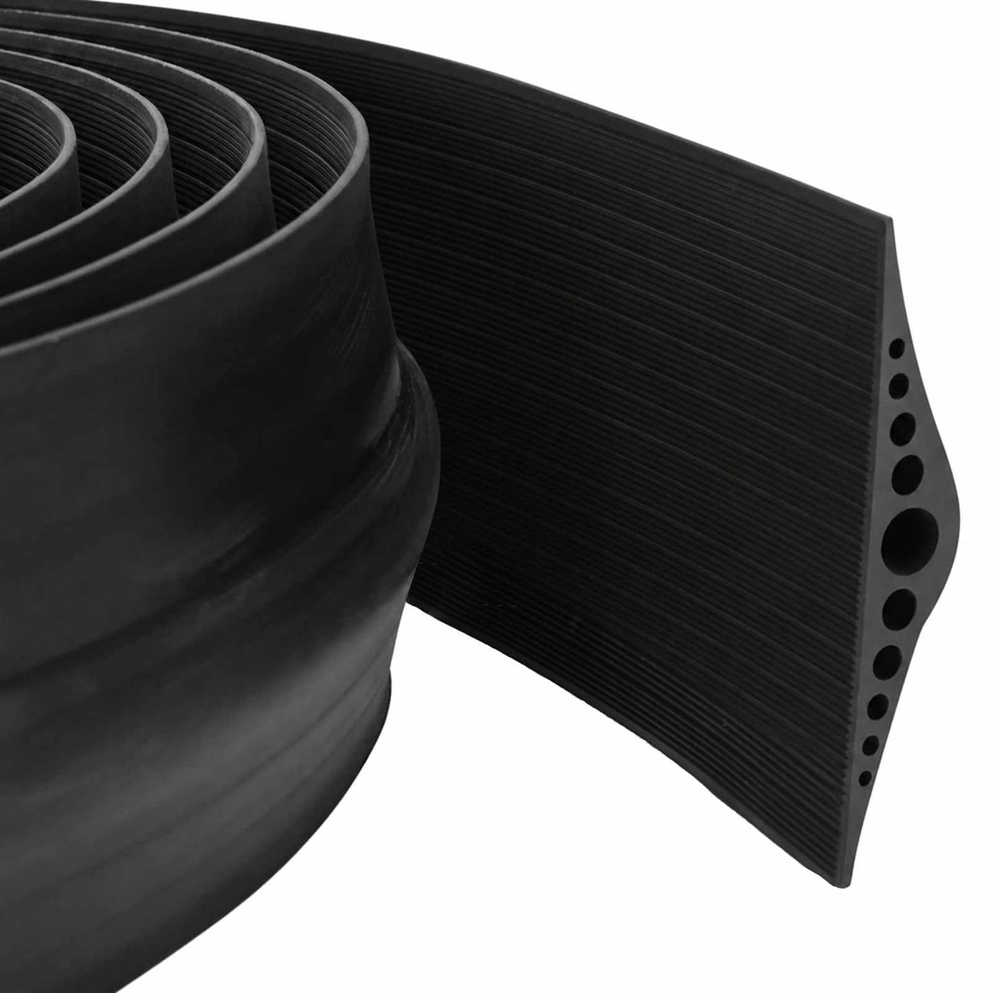 vidaXL Garage Floor Seal Black 155 x 28 mm 8 m EPDM Rubber 1