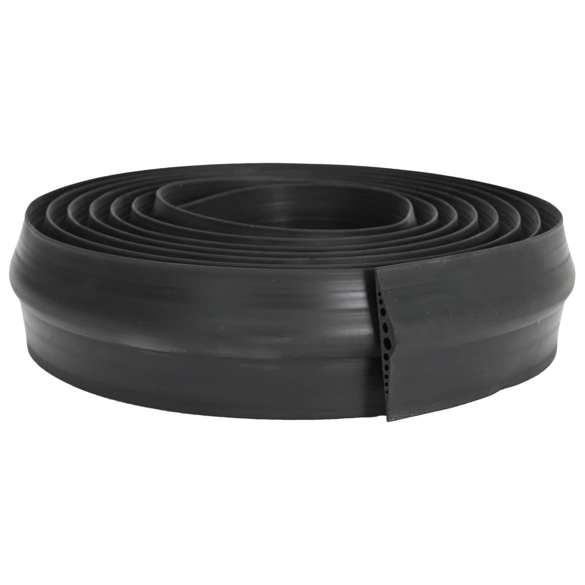 vidaXL Garage Floor Seal Black 155 x 28 mm 10 m EPDM Rubber 2