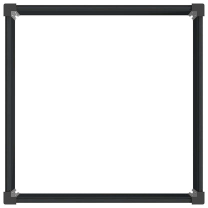 vidaXL Garden Raised Bed Black 100 x 100 x 91 cm WPC and Aluminium 5