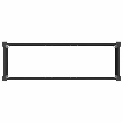vidaXL Garden Raised Bed Black 150 x 50 x 91 cm WPC and Aluminium 5