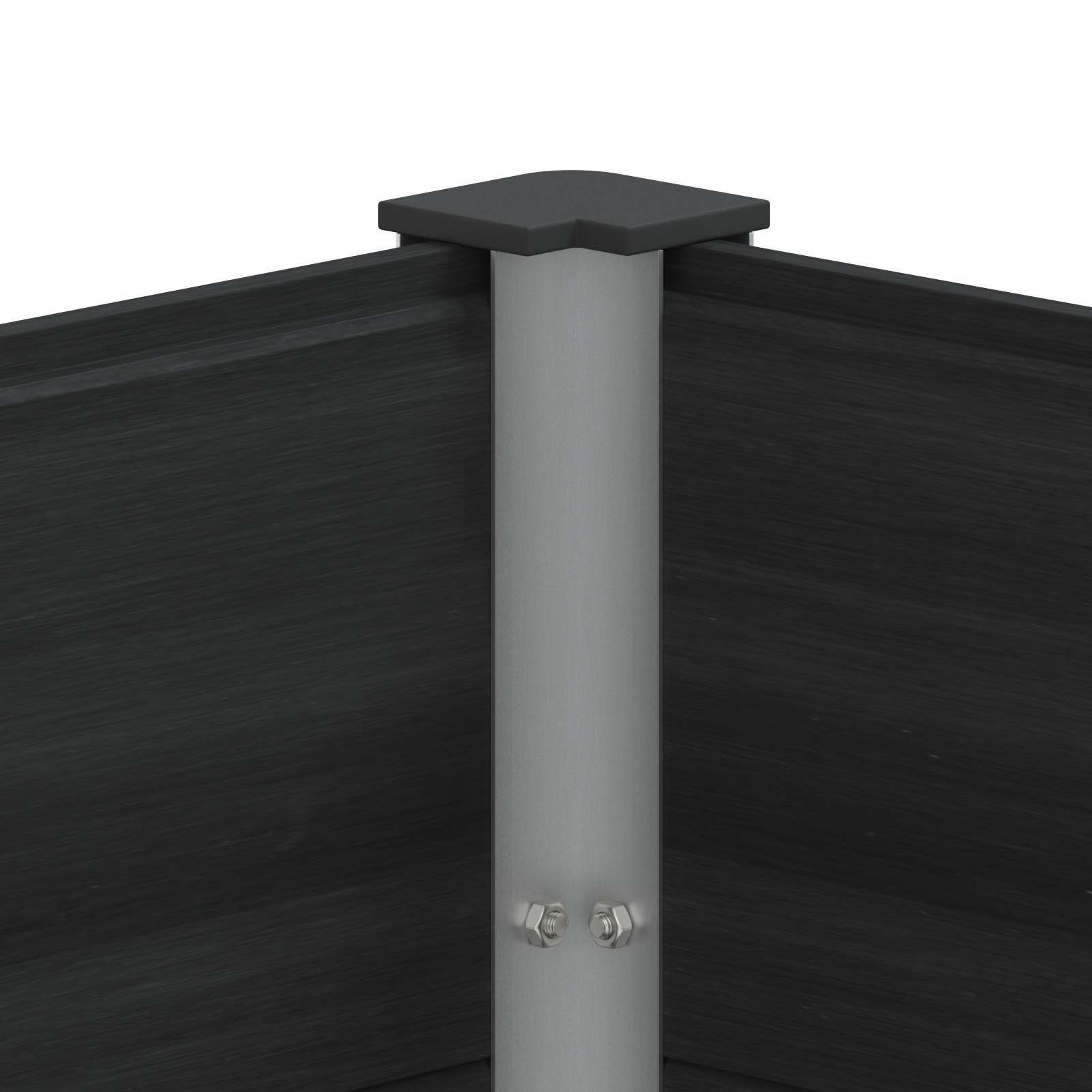 vidaXL Garden Raised Bed Black 200 x 50 x 91 cm WPC and Aluminium 6