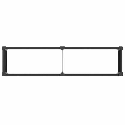 vidaXL Garden Raised Bed Black 200 x 50 x 91 cm WPC and Aluminium 5