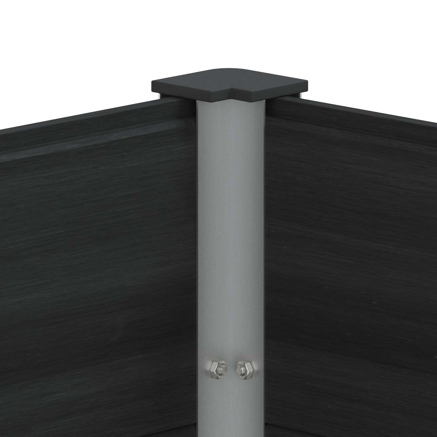 vidaXL Garden Raised Bed Black 250 x 50 x 54 cm WPC and Aluminium 6