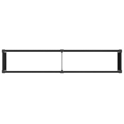 vidaXL Garden Raised Bed Black 250 x 50 x 54 cm WPC and Aluminium 5