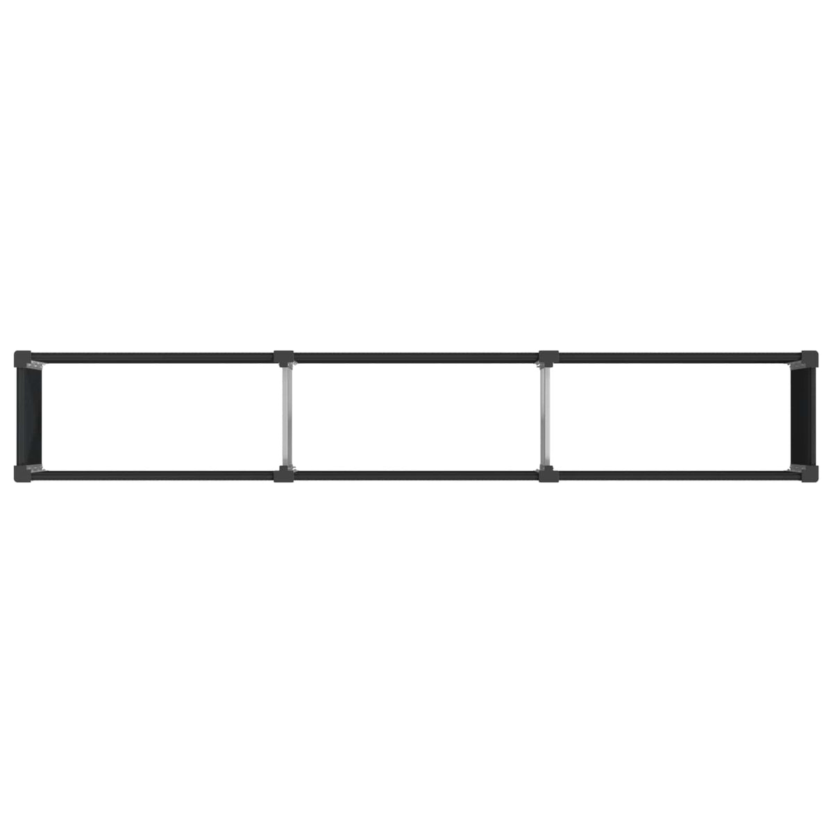 vidaXL Garden Raised Bed Black 300 x 50 x 54 cm WPC and Aluminium 5