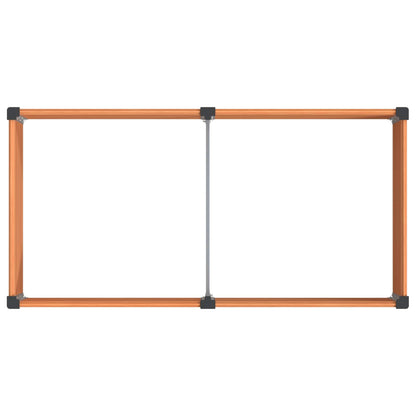 vidaXL Garden Raised Bed Brown 100 x 50 x 91 cm WPC and Aluminium 5