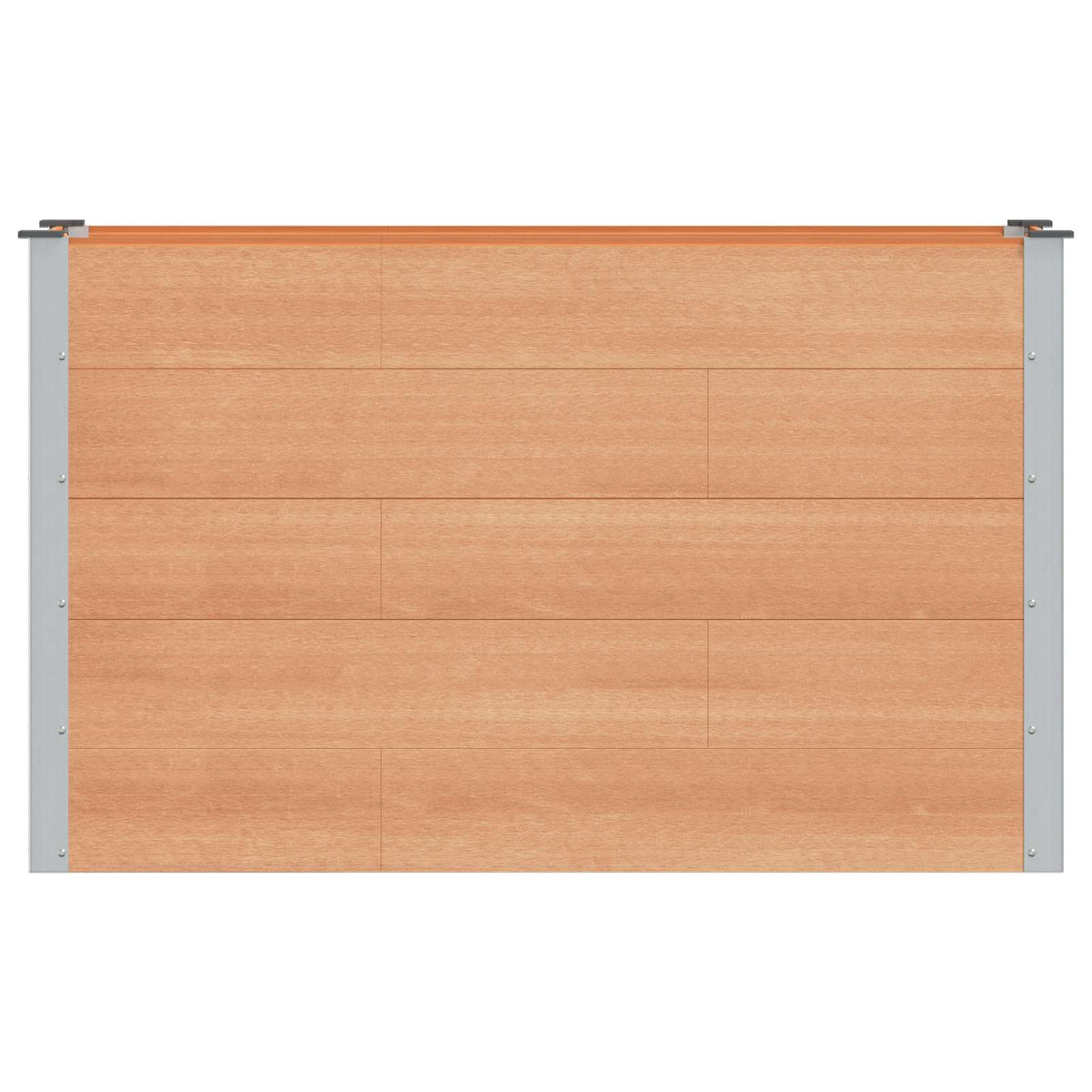 Garden Raised Bed WPC and Aluminium Brown Depth 50 cm 150 cm 91 cm