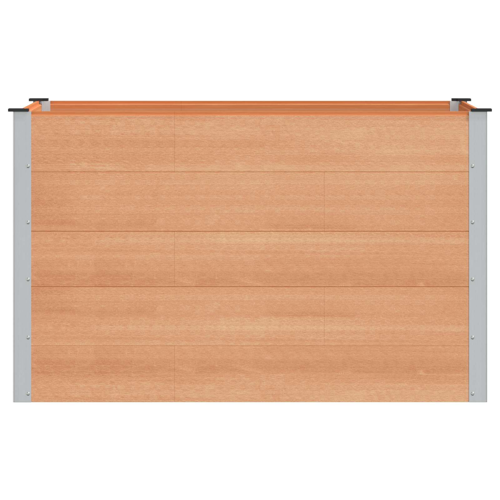 vidaXL Garden Raised Bed Brown 150 x 100 x 91 cm WPC and Aluminium 3