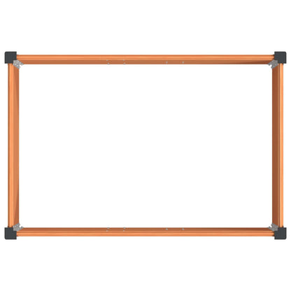 vidaXL Garden Raised Bed Brown 150 x 100 x 91 cm WPC and Aluminium 5